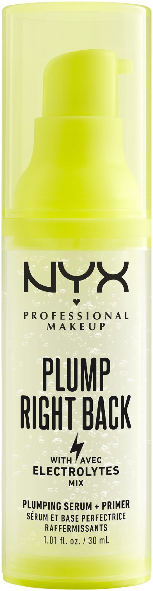 NYX PROFESSIONAL MAKEUP Plump Right Back Primer and Serum podkladová báza pod mejkap, 30 ml
