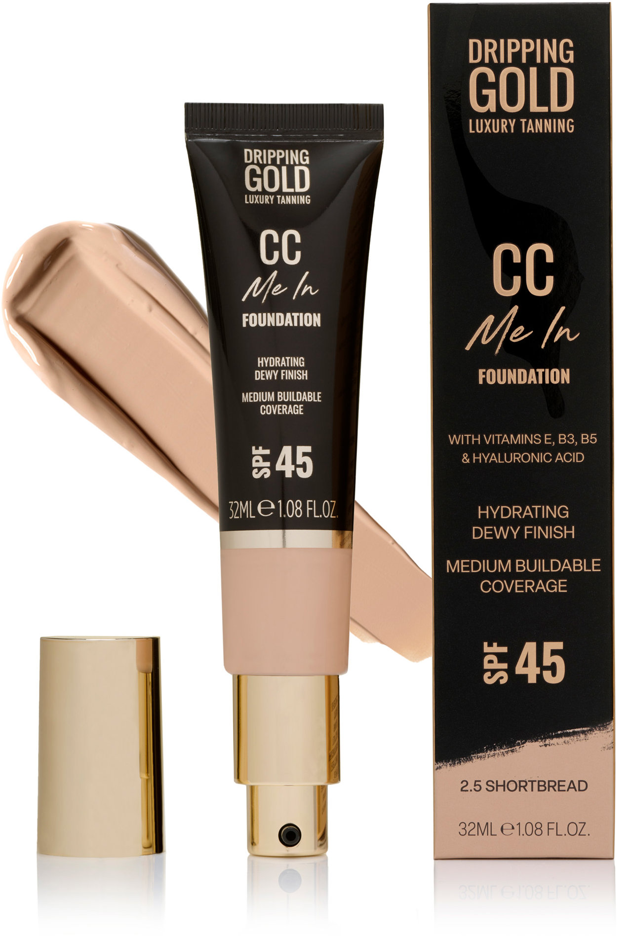 DRIPPING GOLD CC Me In Foundation Shortbread 2.5 SPF 45