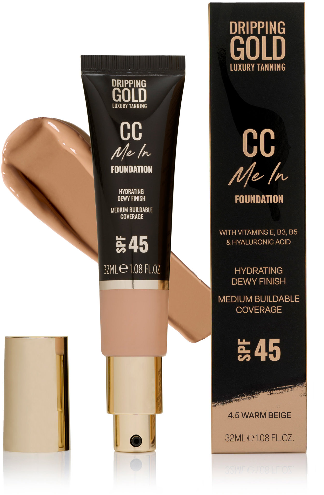 DRIPPING GOLD CC Me vo Foundation Warm beige 4.5 SPF 45
