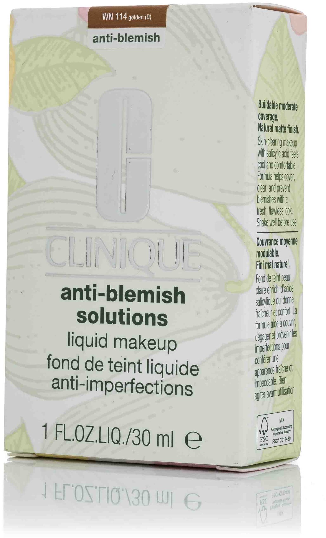 CLINIQUE Anti-Blemish Solutions Liquid Make-Up WN114 Golden 30 ml