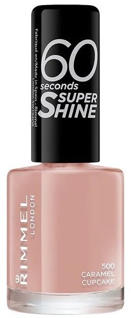 RIMMEL LONDON 60 Seconds Super Shine Nail Polish 500 Caramel Cupcake 8 ml