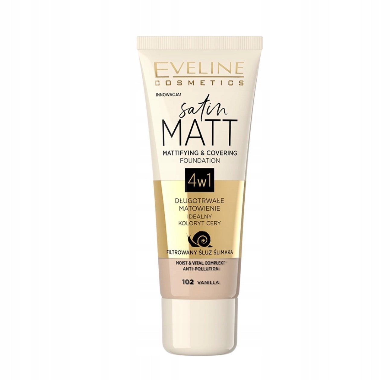 EVELINE COSMETICS Satin Matt No 102 Vanilla 30 ml