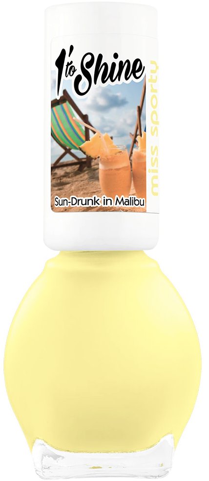 MISS SPORTY 1 Minute to Shine 637 Malibu pastelovo žltý 7 ml