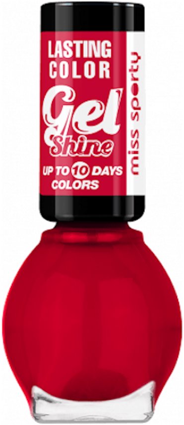 MISS SPORTY Color Gel Shine 150 červený 7 ml