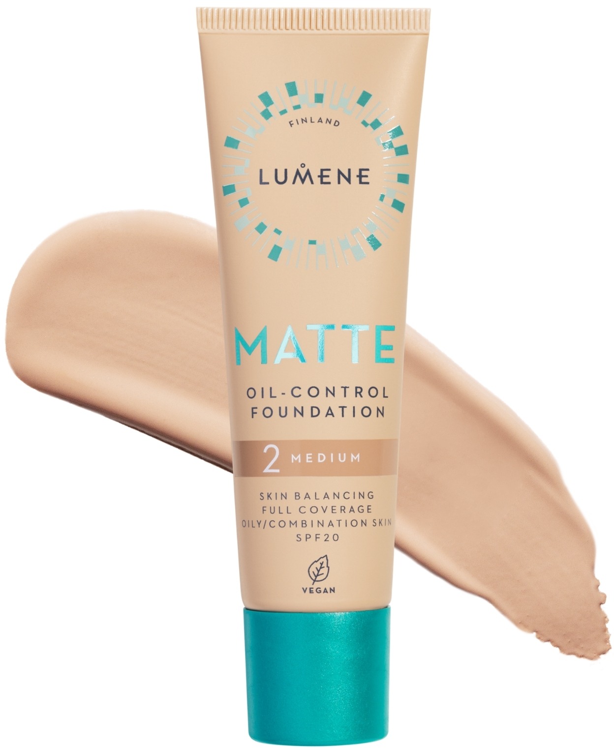 LUMENE Matte Oil-Control Foundation SPF20 Shade 2 Medium