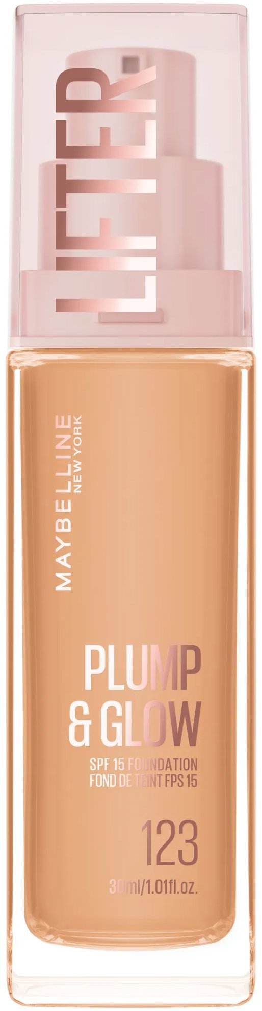 MAYBELLINE NEW YORK Lifter Foundation 123, rozjasňujúci mejkap, 30 ml