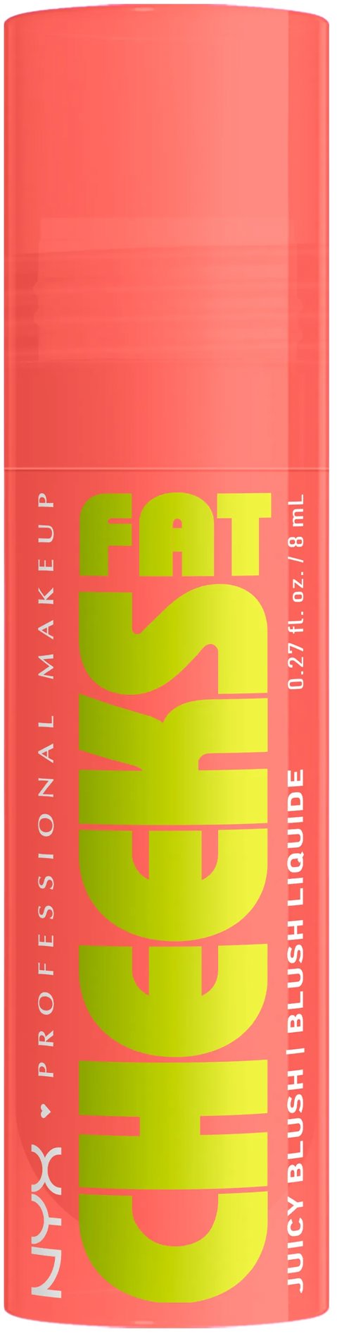 NYX PROFESSIONAL MAKEUP Fat Cheeks Juicy Blush 01 Papaya Plump tekutá lícenka, 8 ml