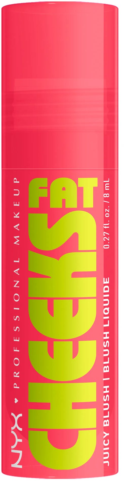 NYX PROFESSIONAL MAKEUP Fat Cheeks Juicy Blush 06 Bouncin' Berry tekutá lícenka, 8 ml