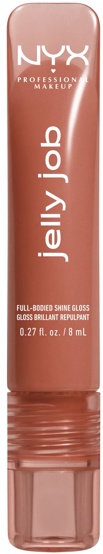 NYX PROFESSIONAL MAKEUP Jelly Job 04 Toast N' Jelly lesk na pery, 8 ml