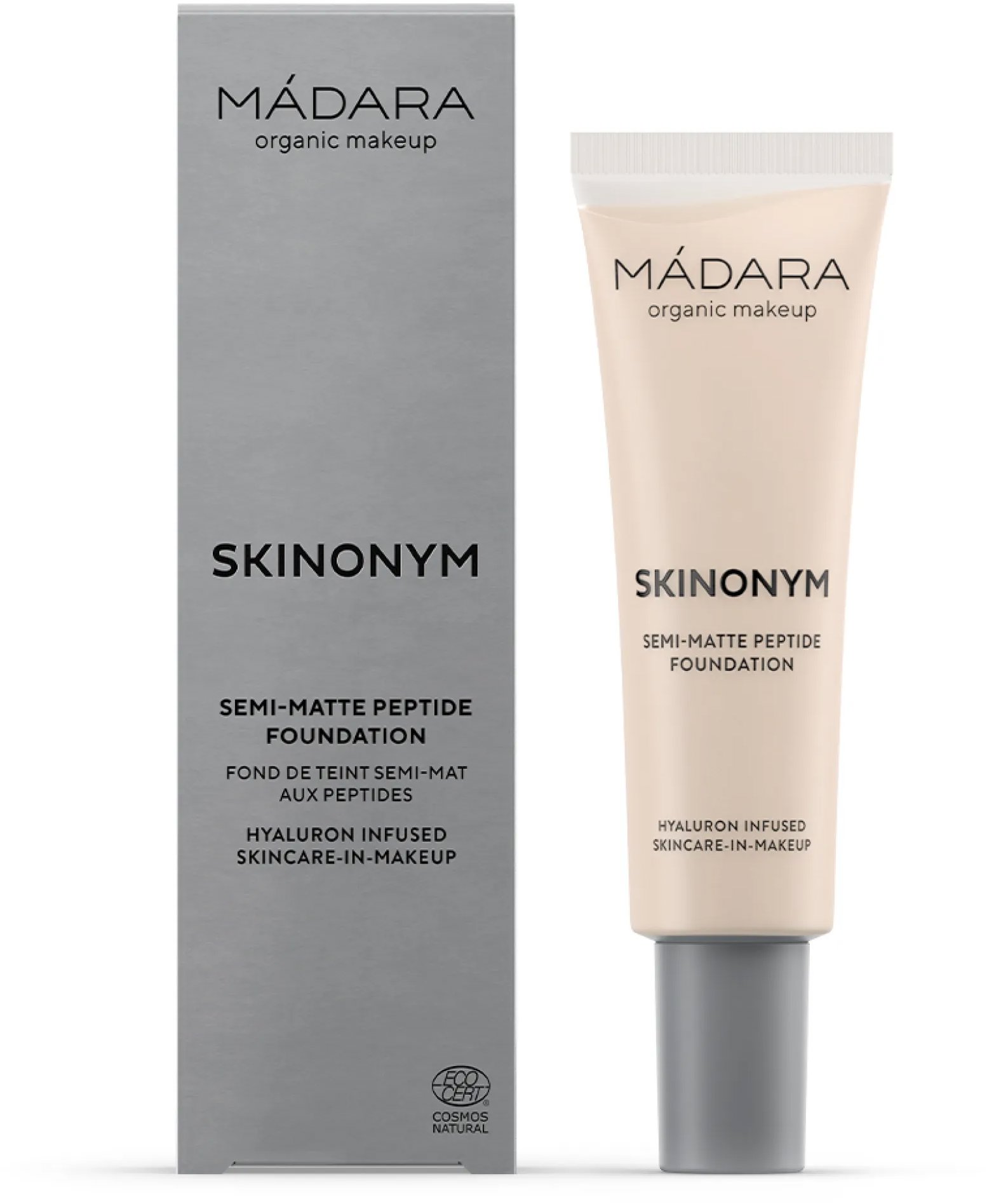 MÁDARA Skinonym Polomatný Make-up s peptidmi #10 Porcelain 30 ml