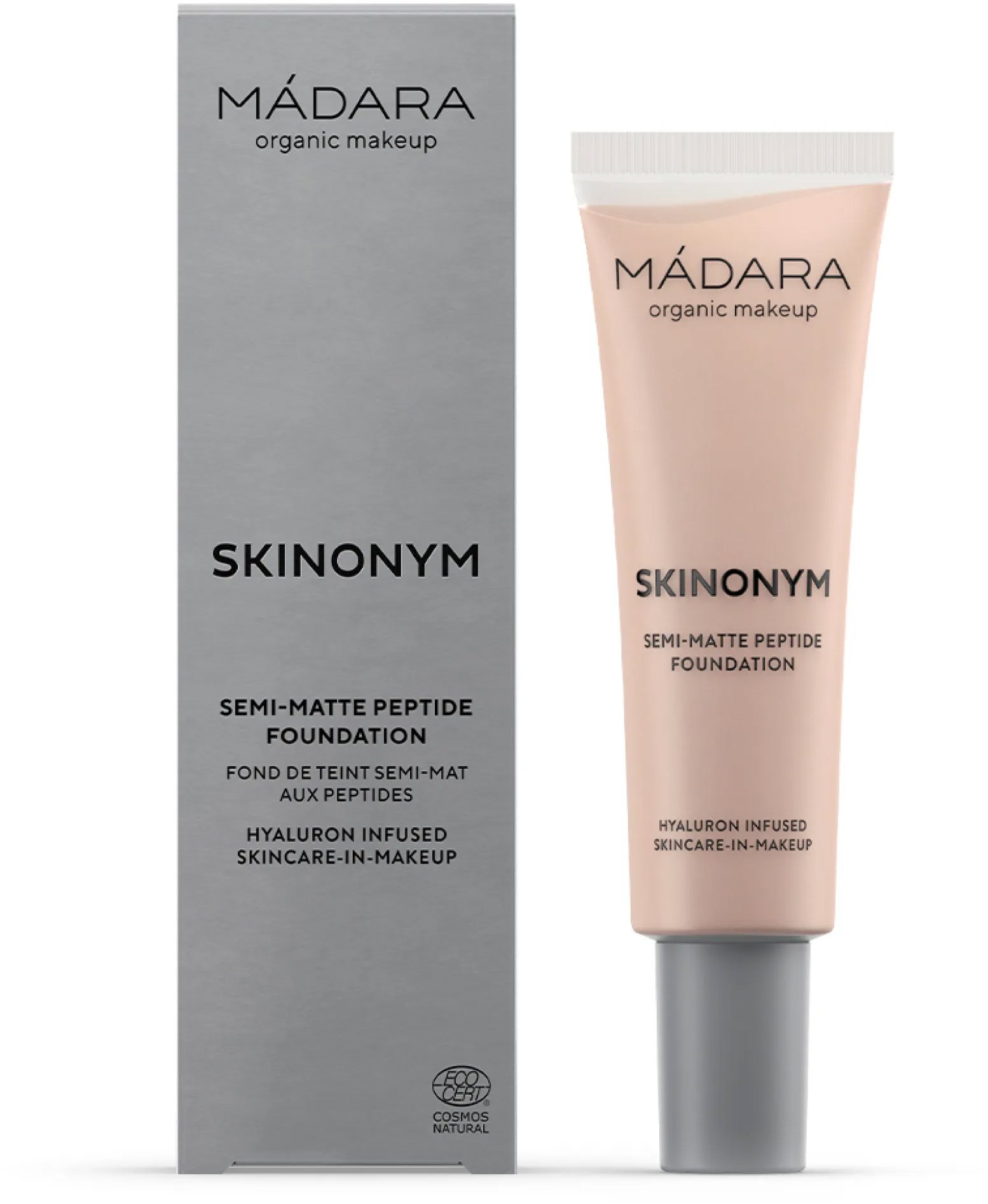 MÁDARA Skinonym Polomatný Make-up s peptidmi #30 Rose Ivory 30 ml