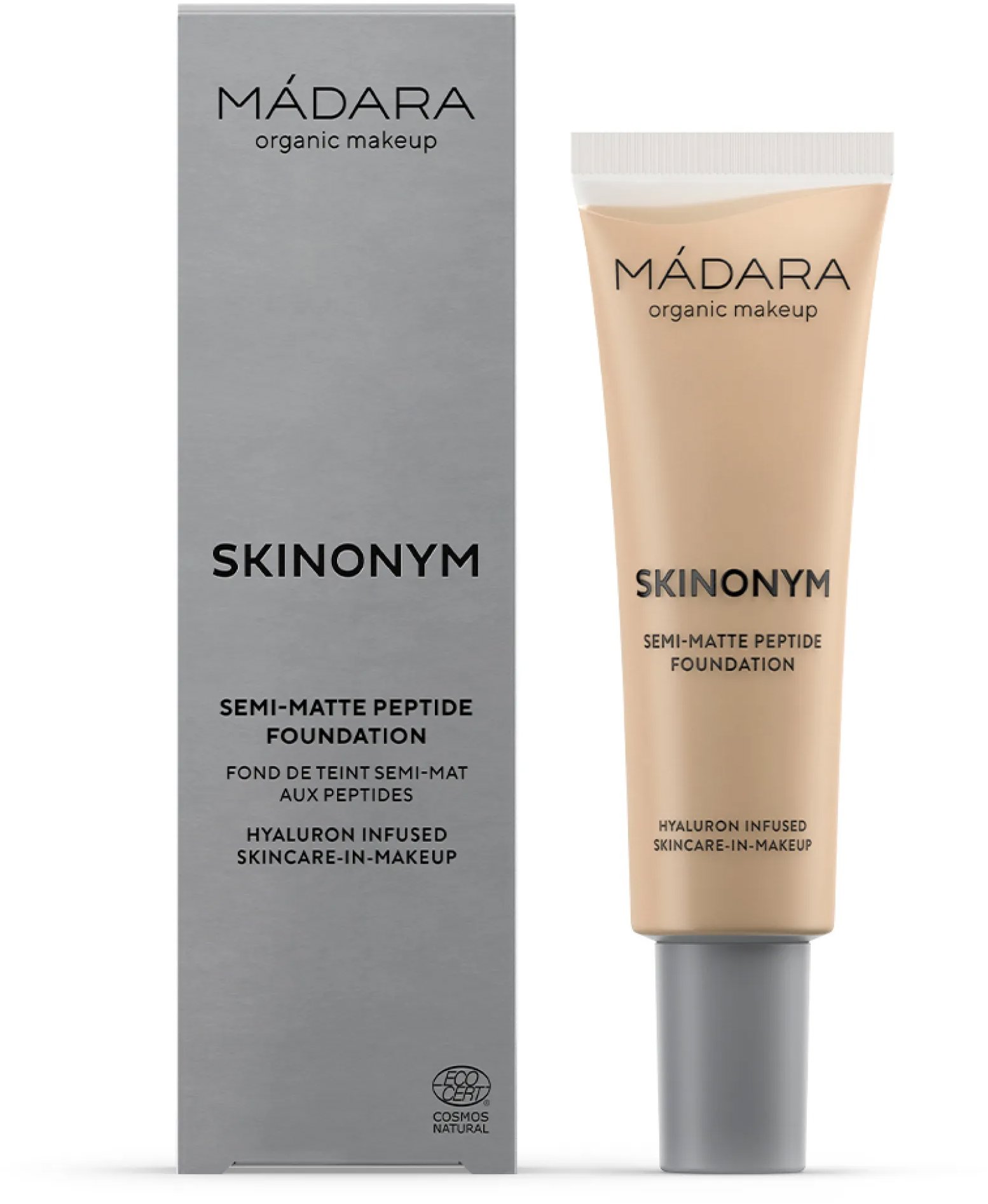 MÁDARA Skinonym Polomatný Make-up s peptidmi #35 True Beige 30 ml