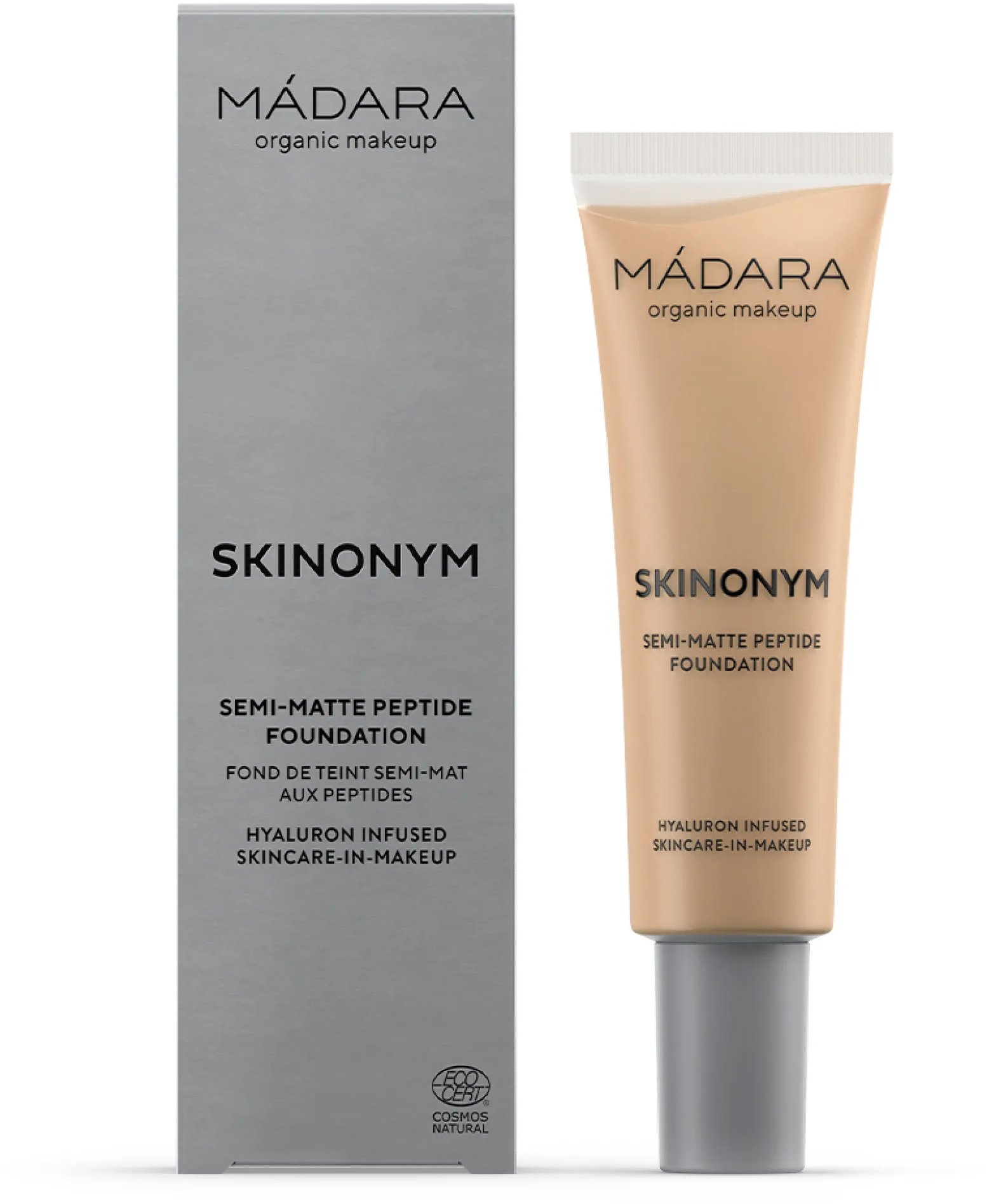 MÁDARA Skinonym Polomatný Make-up s peptidmi #40 Sand 30 ml
