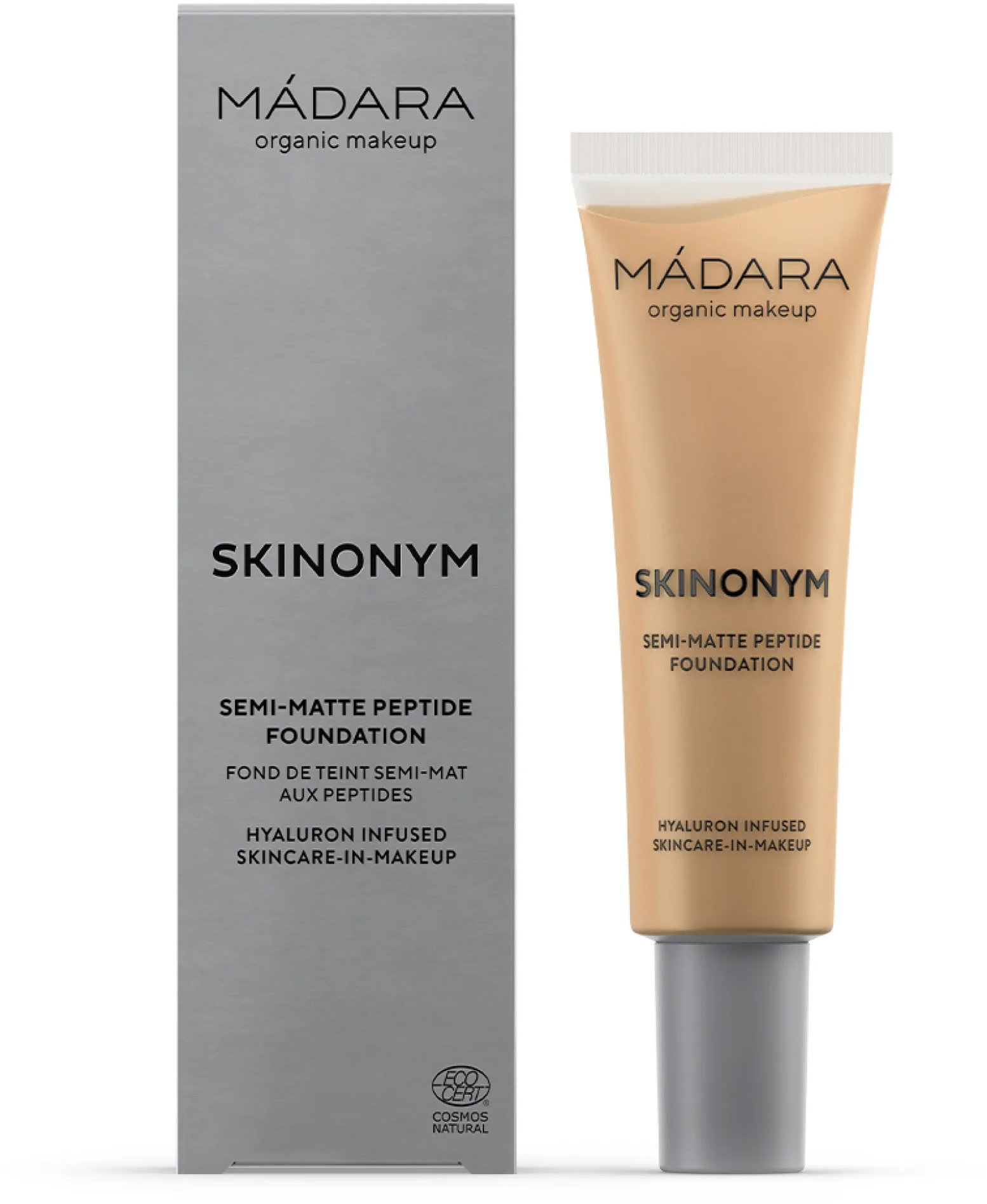 MÁDARA Skinonym Polomatný Make-up s peptidmi #50 Golden Sand 30 ml