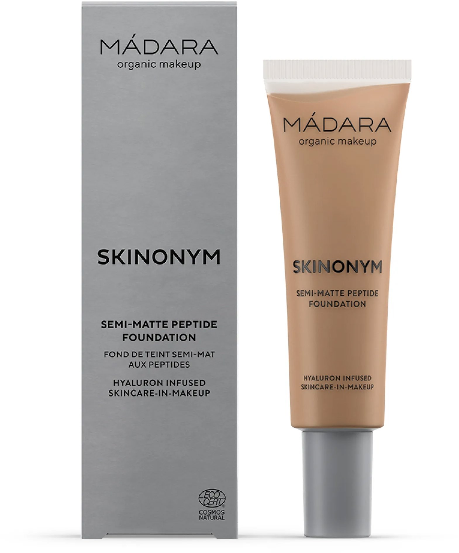 MÁDARA Skinonym Polomatný Make-up s peptidmi #65 Warm Tan 30 ml
