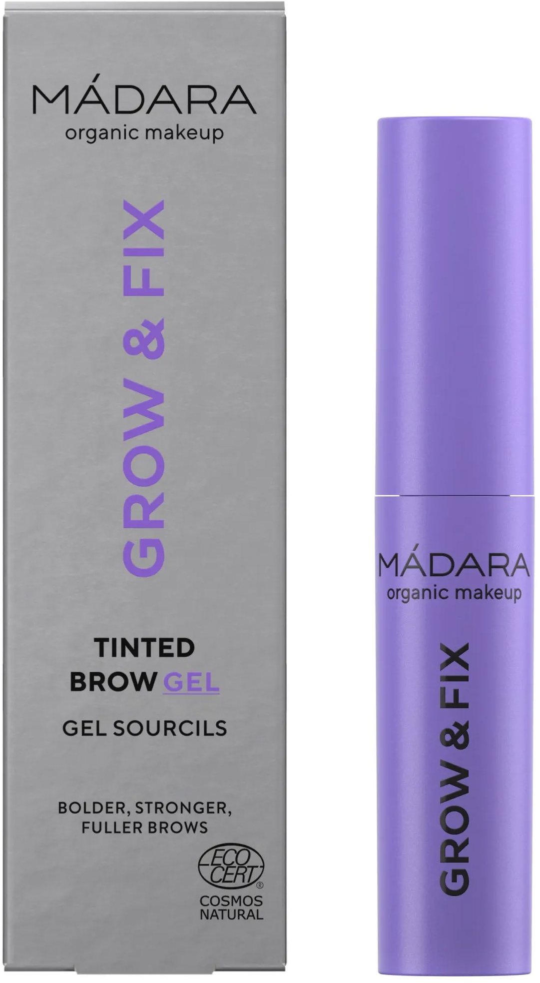 MÁDARA Grow & Fix Tónovací gél na obočie #2 Smoky Blonde 4,25 ml