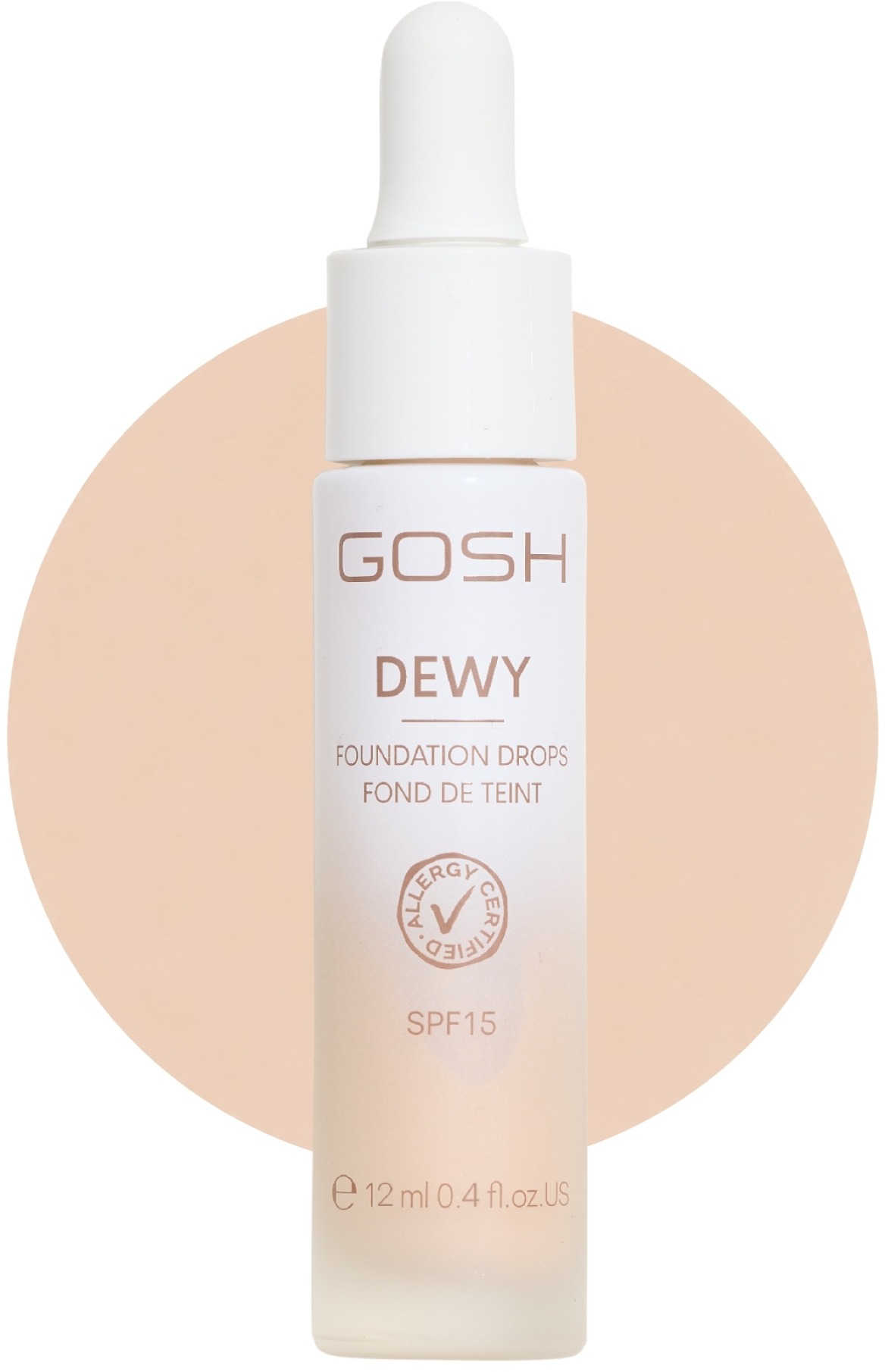 GOSH Dewy Foundation Drops 002 Porcelain 12 ml