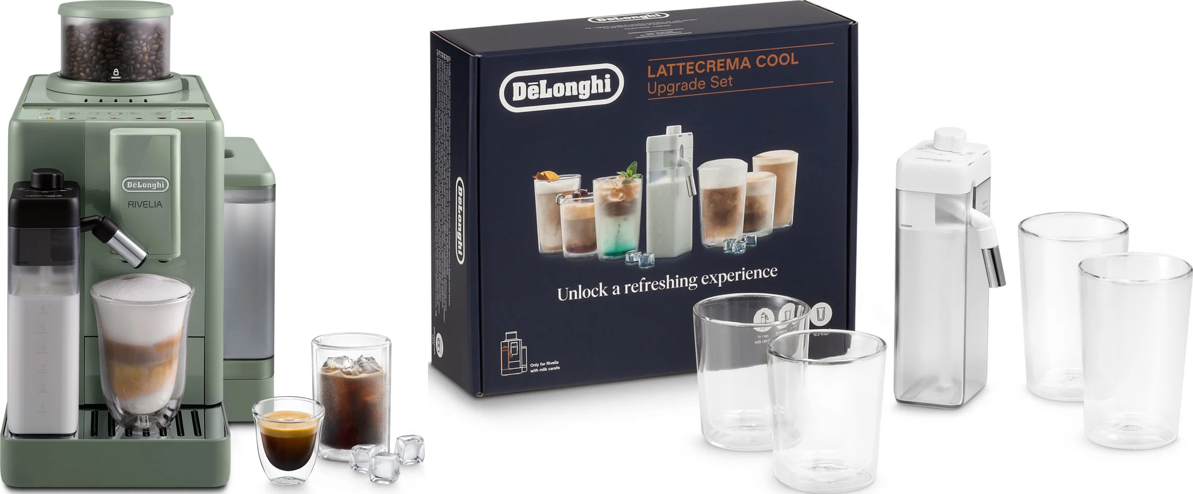 De'Longhi Rivelia Start EXAM 420.55. GR & Lattecrema Cool Kit