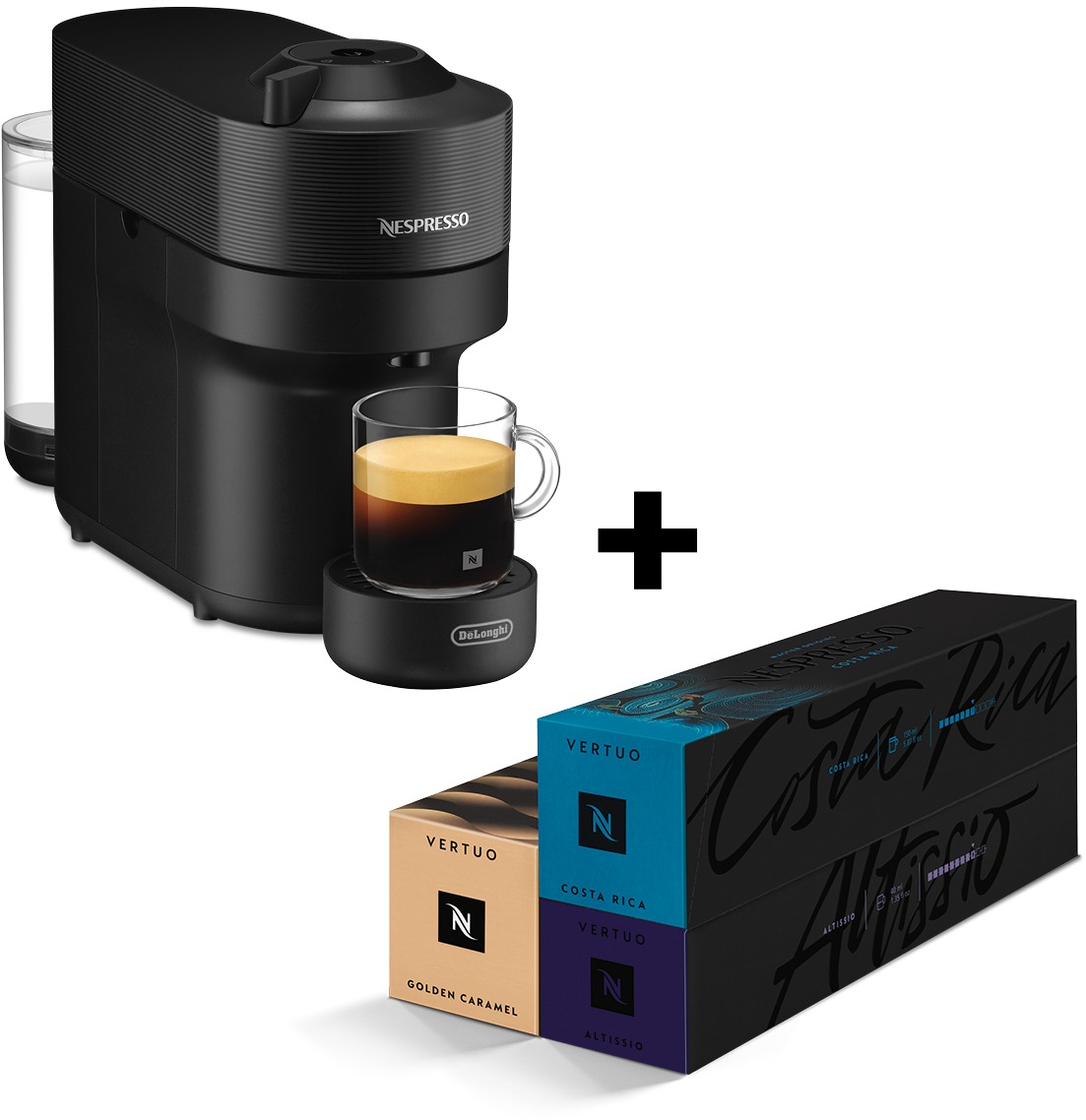 De'Longhi Nespresso Vertuo POP Black ENV90.B Bundle