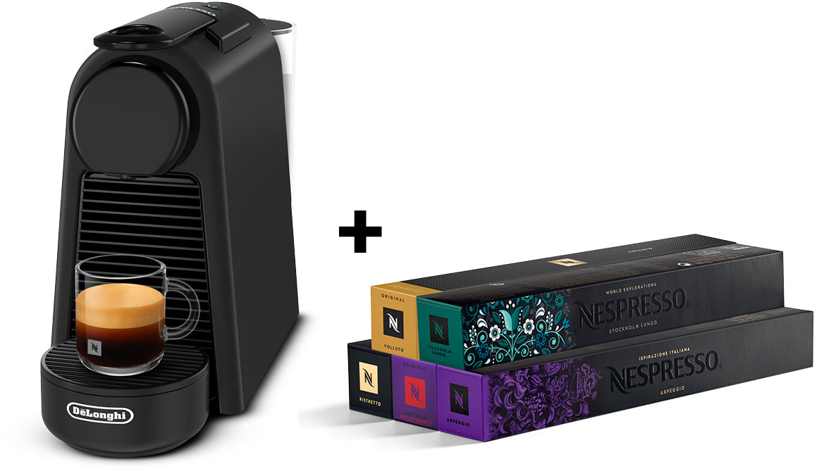 De' Longhi Nespresso Essenza EN85.B Bundle čierny