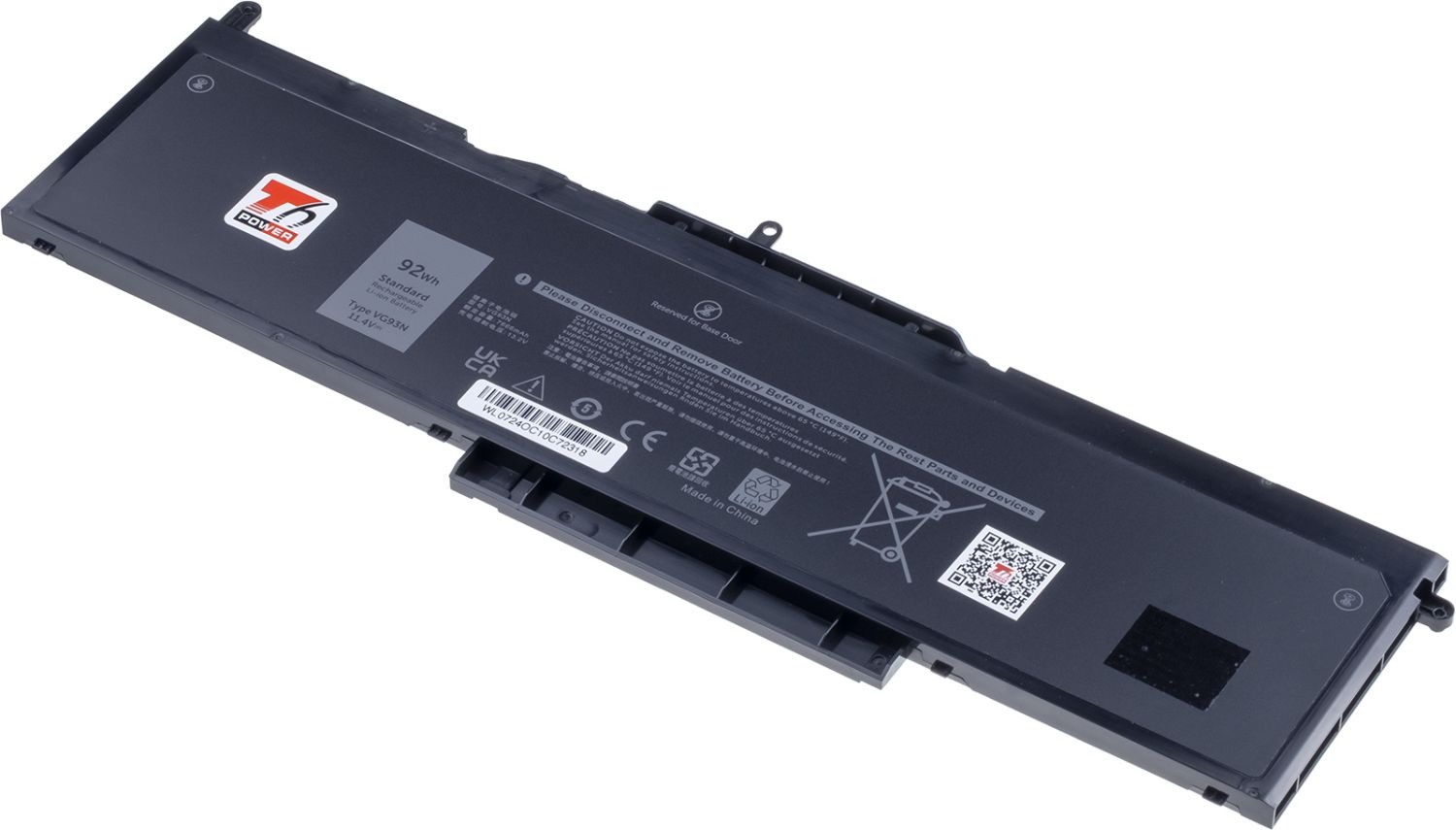 T6 Power pre Dell Latitude 5580, 5591, Precision 3520, 3530, 8070 mAh, 92 Wh, 6-článková, Li-pol