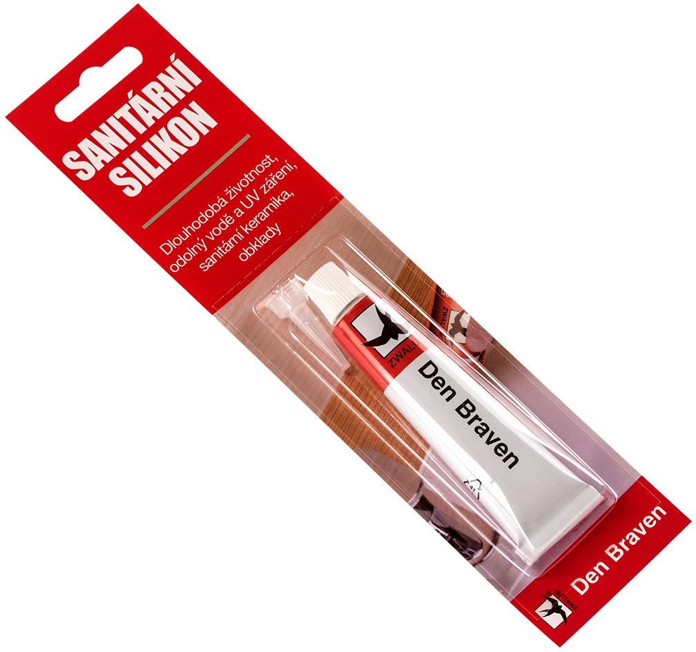 Den Braven Sanitárny silikón 23 ml biely RL