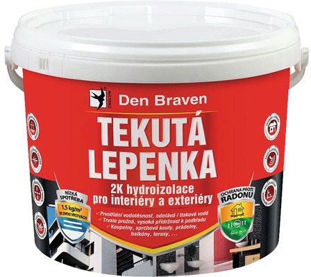 Den Braven – Tekutá lepenka 2K, hydroizolácia, 14 kg