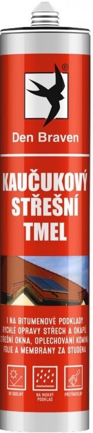 Den Braven Kaučukový strešný tmel hnedý 280 ml