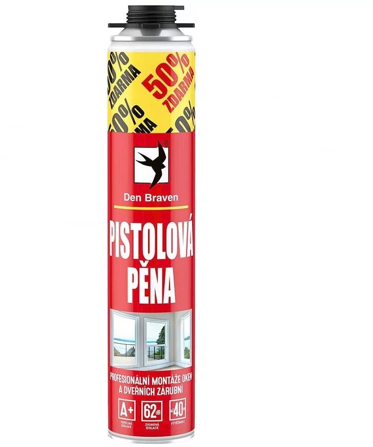 Den Braven Pištoľová pena RL500 + 250 ml ZDARMA