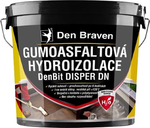 Den Braven Gumovo-asfaltová hydroizolácia DISPER DN – 10 kg DenBit