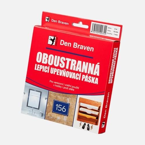 Den Braven Obojstranná lepiaca upevňovacia páska 25 × 2 mm × 5 m v škatuľke