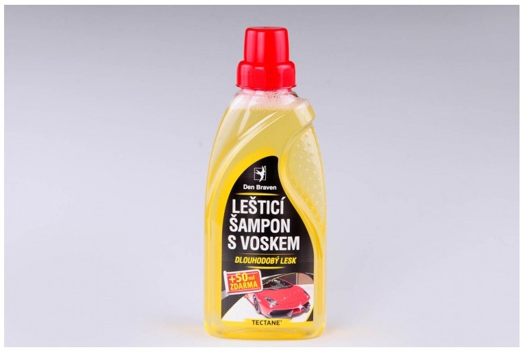 Den Braven Leštiaci šampón s voskom 450 ml + 50 ml zdarma - fľaška s uzáverom