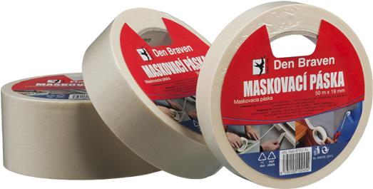 Den Braven Maskovacia krepová páska 60 °C 50 mm × 50 m RL