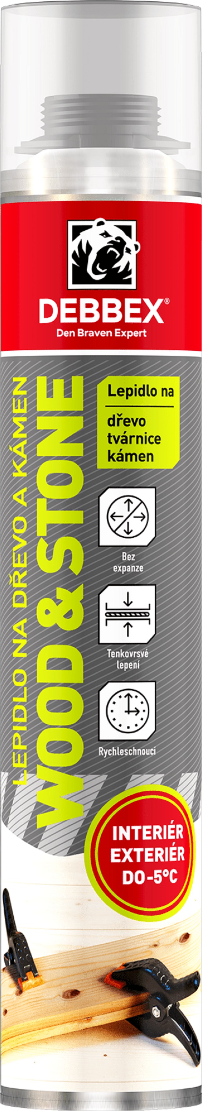 Den Braven Lepidlo na drevo a kameň WOOD & STONE D4