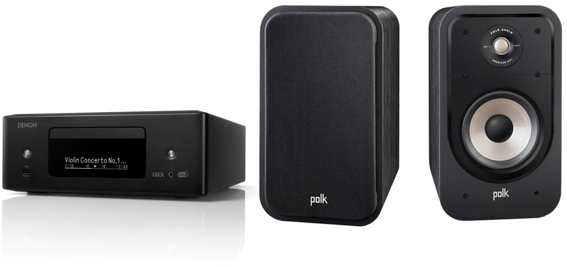 Denon RCD-N12 DAB CEOL čierny + Polk Audio Signature S20e Black