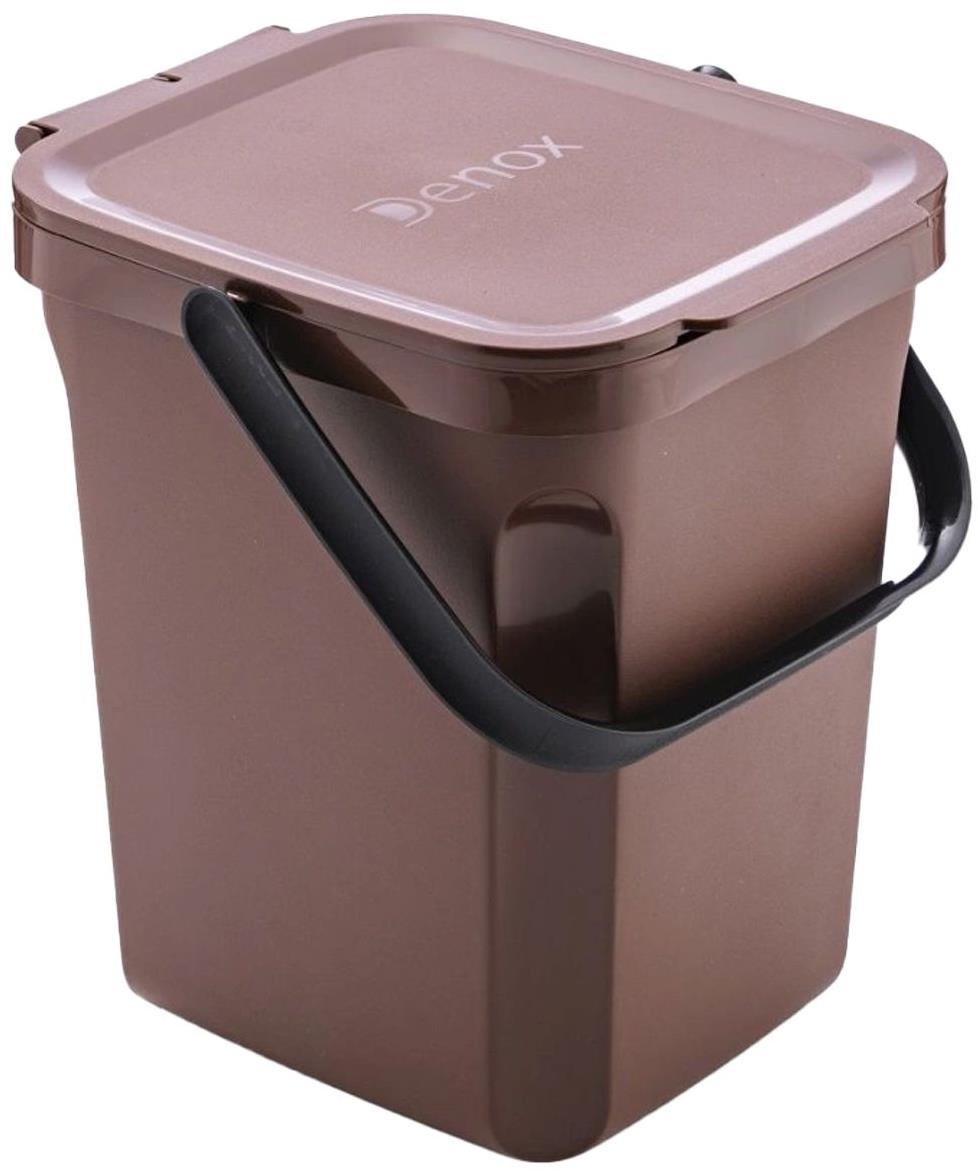 Denox Organic odpadkový kôš na bioodpad 10 l, hnedý