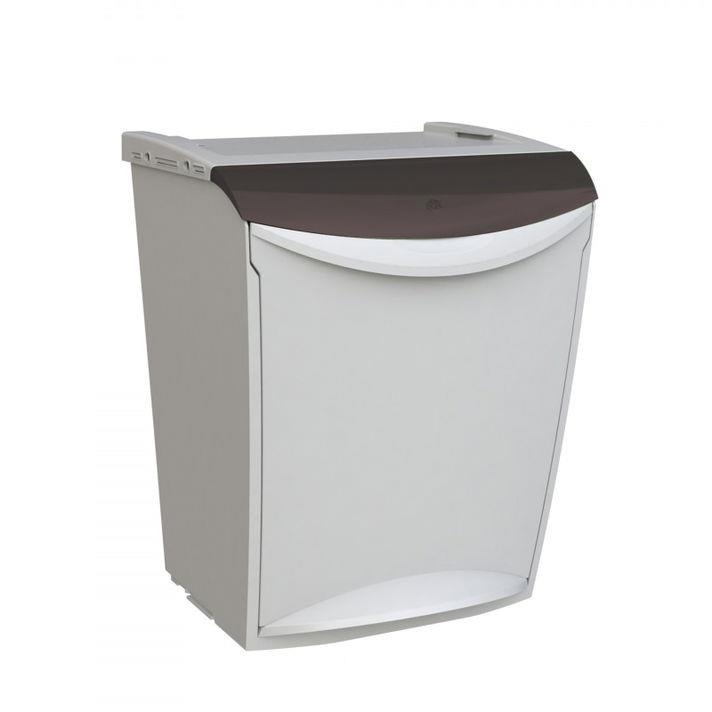 Denox Ekosystem odpadkový kôš na triedený odpad 25 l, sivý – zmes