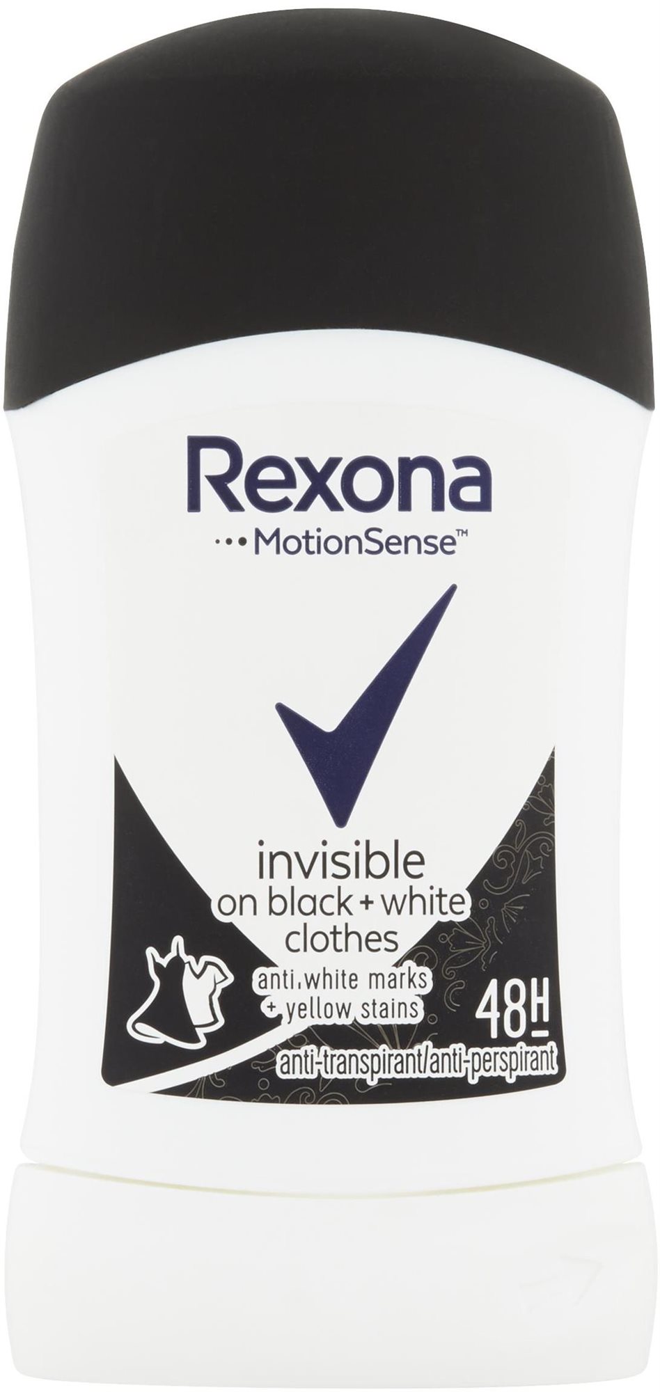 Rexona Invisible Black + White tuhý antiperspirant 40 ml