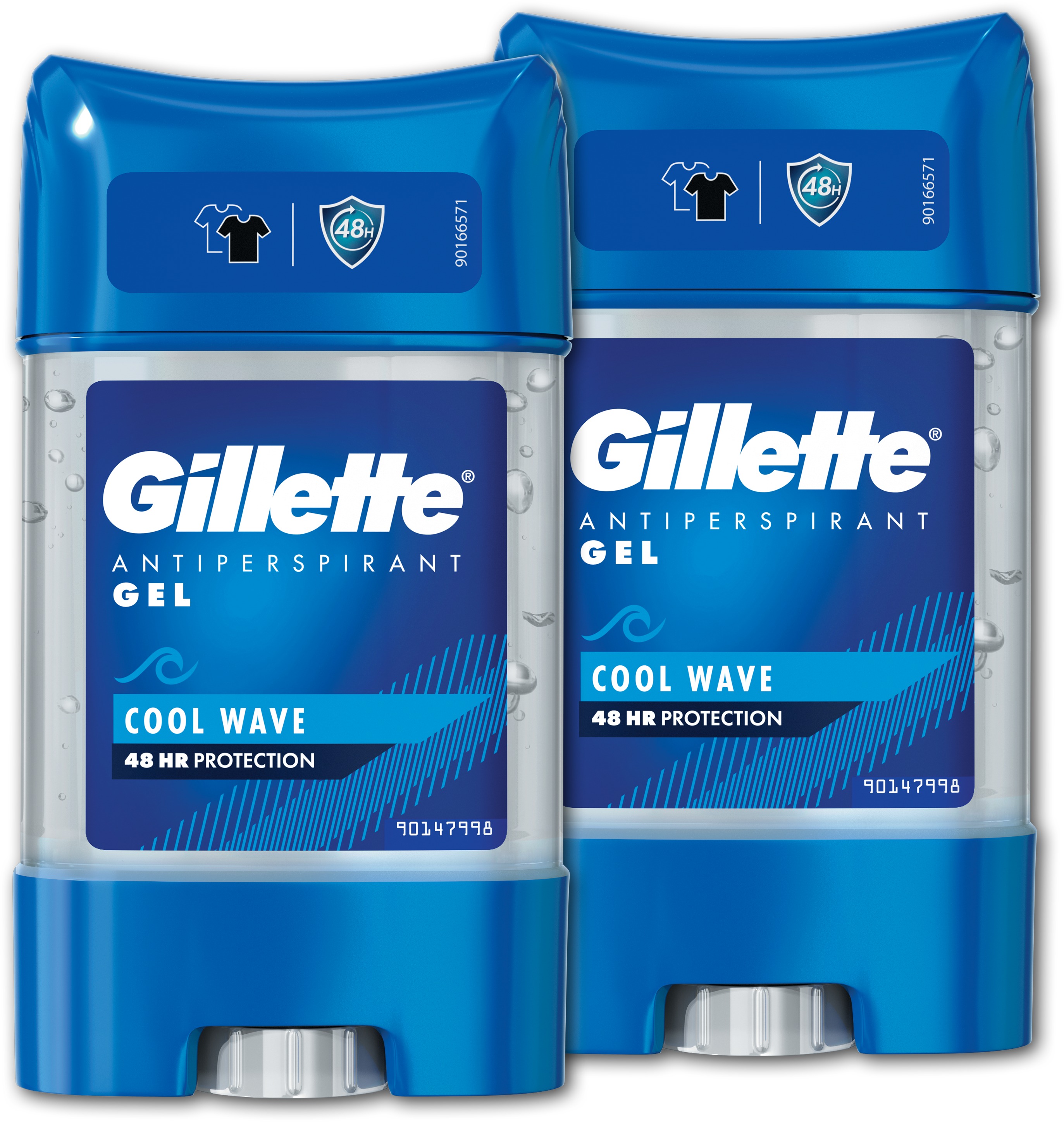GILLETTE Cool Wave Gélový antiperspirant 2× 70 ml