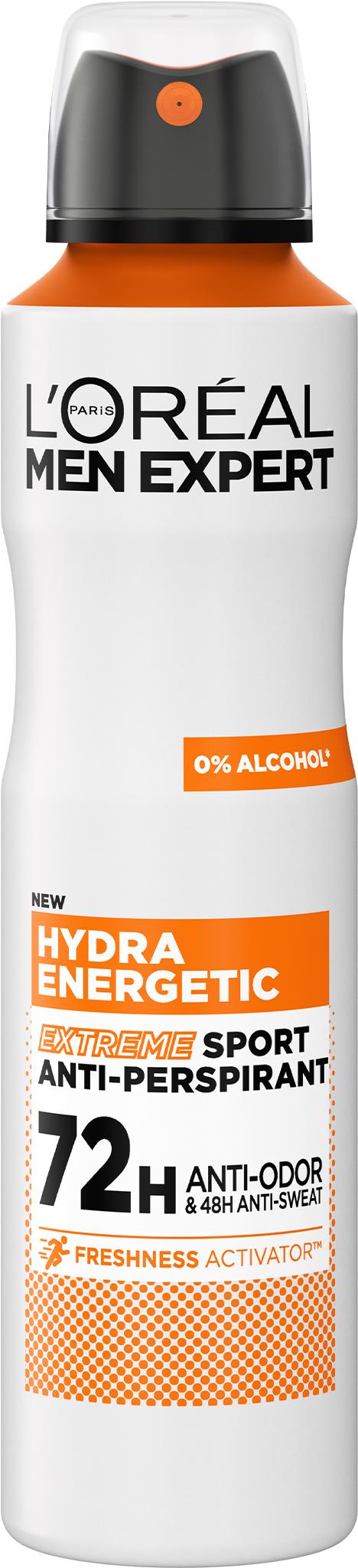 L'ORÉAL PARIS Men Expert Hydra Energetic Extreme Sport antiperspirant, 150 ml