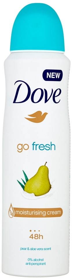 Dove Go Fresh Pear & Aloe Vera Scent antiperspirant v spreji 150 ml