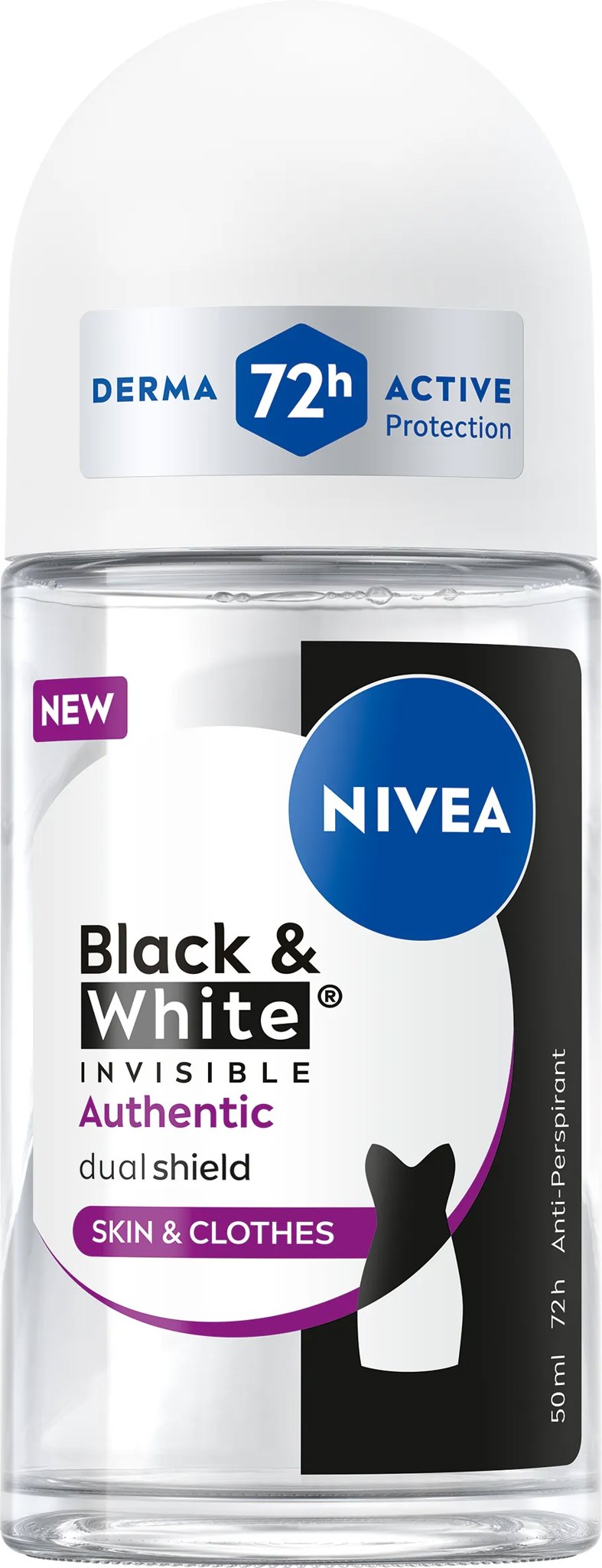 NIVEA Guľôčkový AP B&W Authentic 50 ml