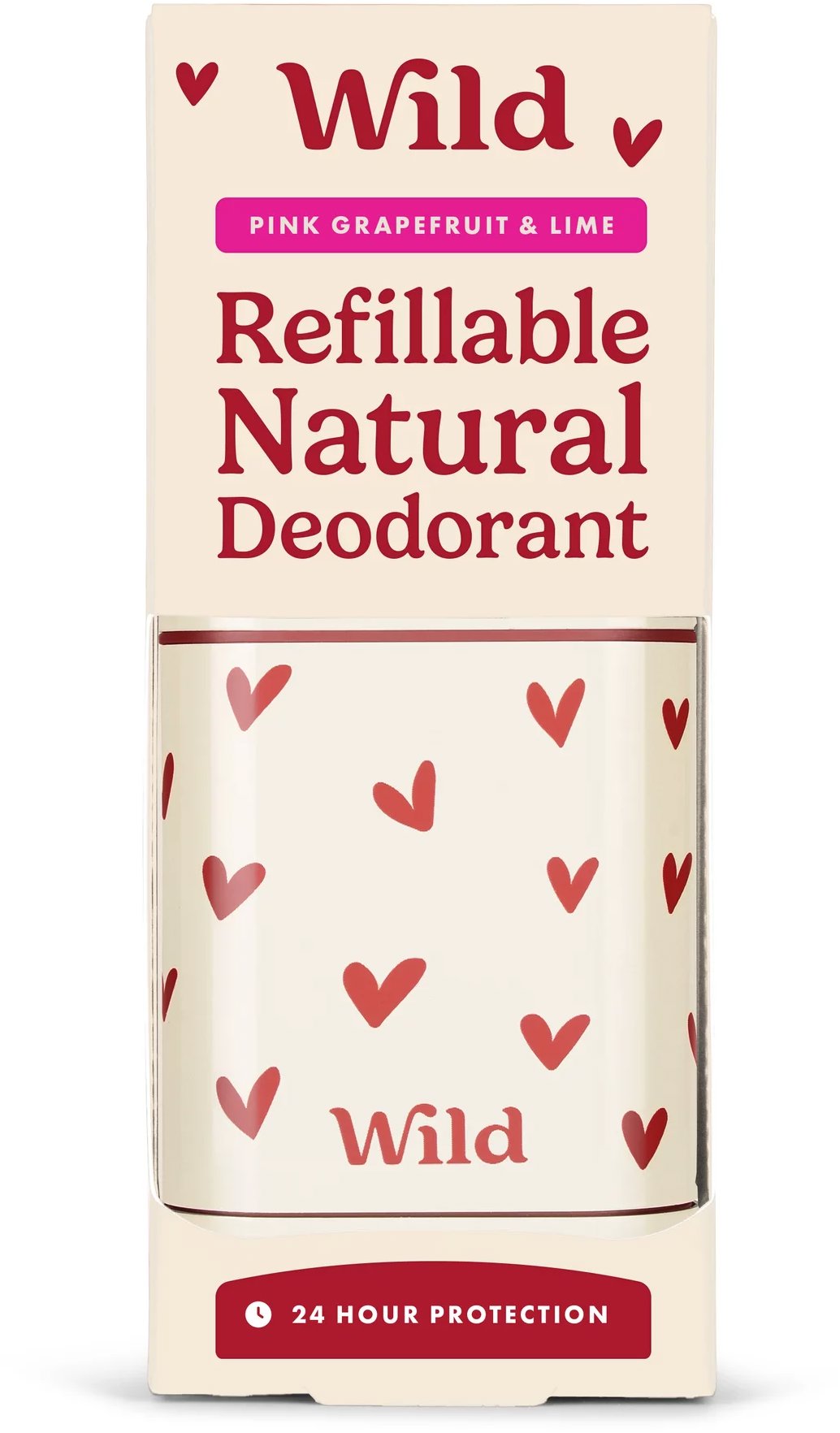 WILD Starter Love Heart Case and Pink Grape 40 g