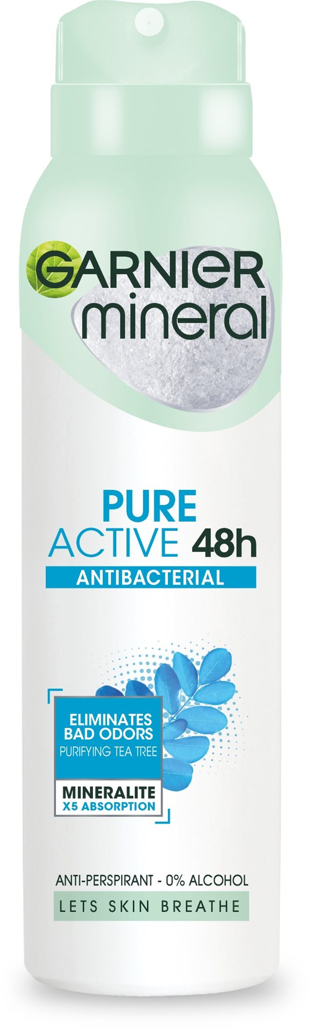 GARNIER Mineral Pure Active Antibacterial Sprej Antiperspirant 150 ml