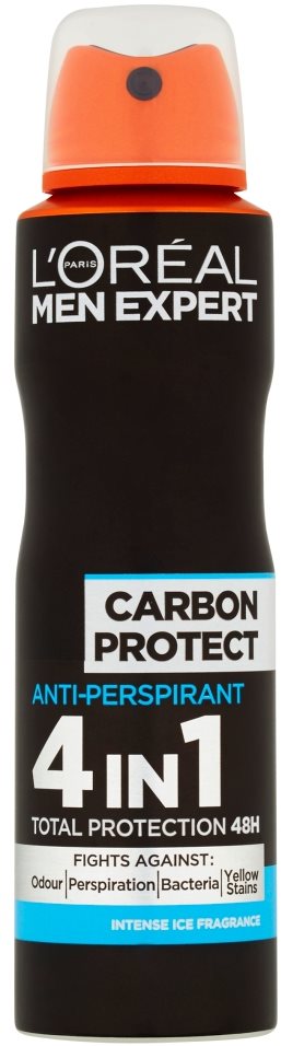 ĽORÉAL PARIS Men Expert Carbon Protect 4 in 1 Antiperspirant 150 ml