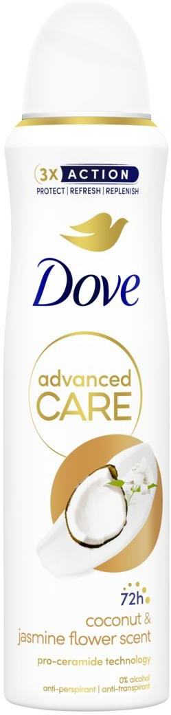 Dove Coconut & Jasmine Flower antiperspirant v spreji 150 ml