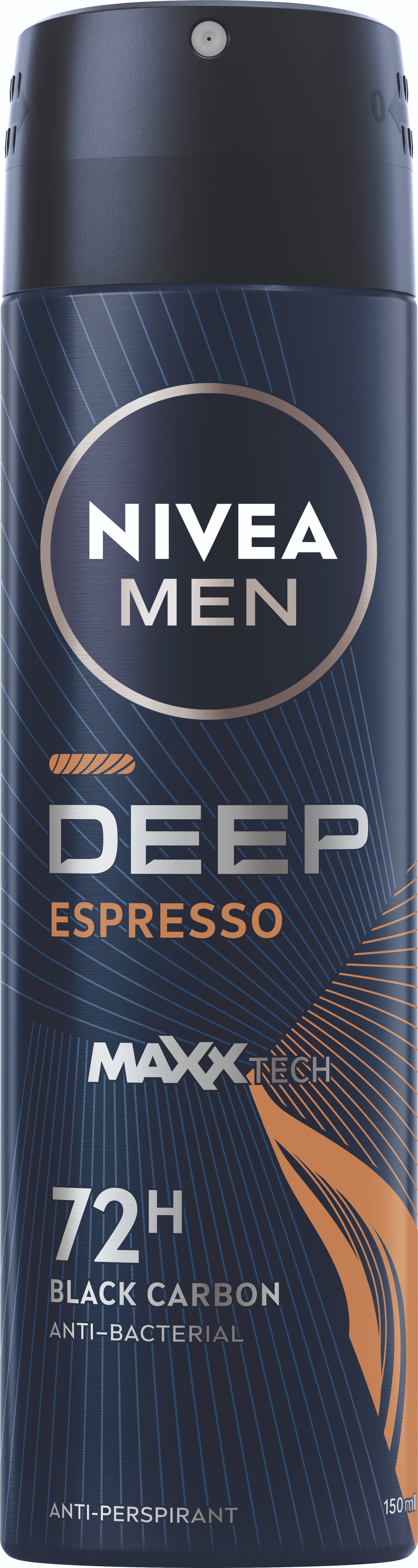 NIVEA Men Deep Black Carbon Espresso Sprej 150 ml