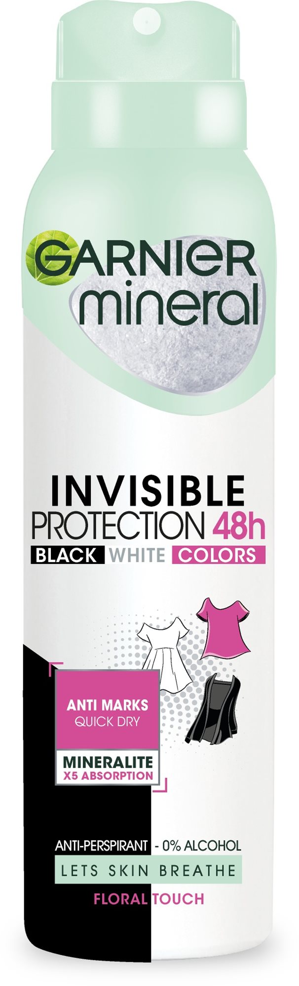 GARNIER Mineral Invisible 48h Sprej Antiperspirant 150 ml
