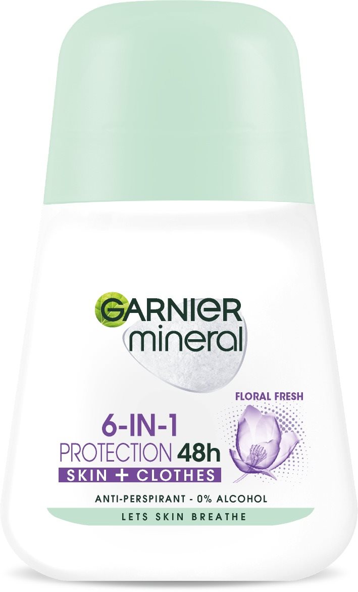 GARNIER Mineral Protection Floral 48H Roll-On Antiperspirant 50 ml