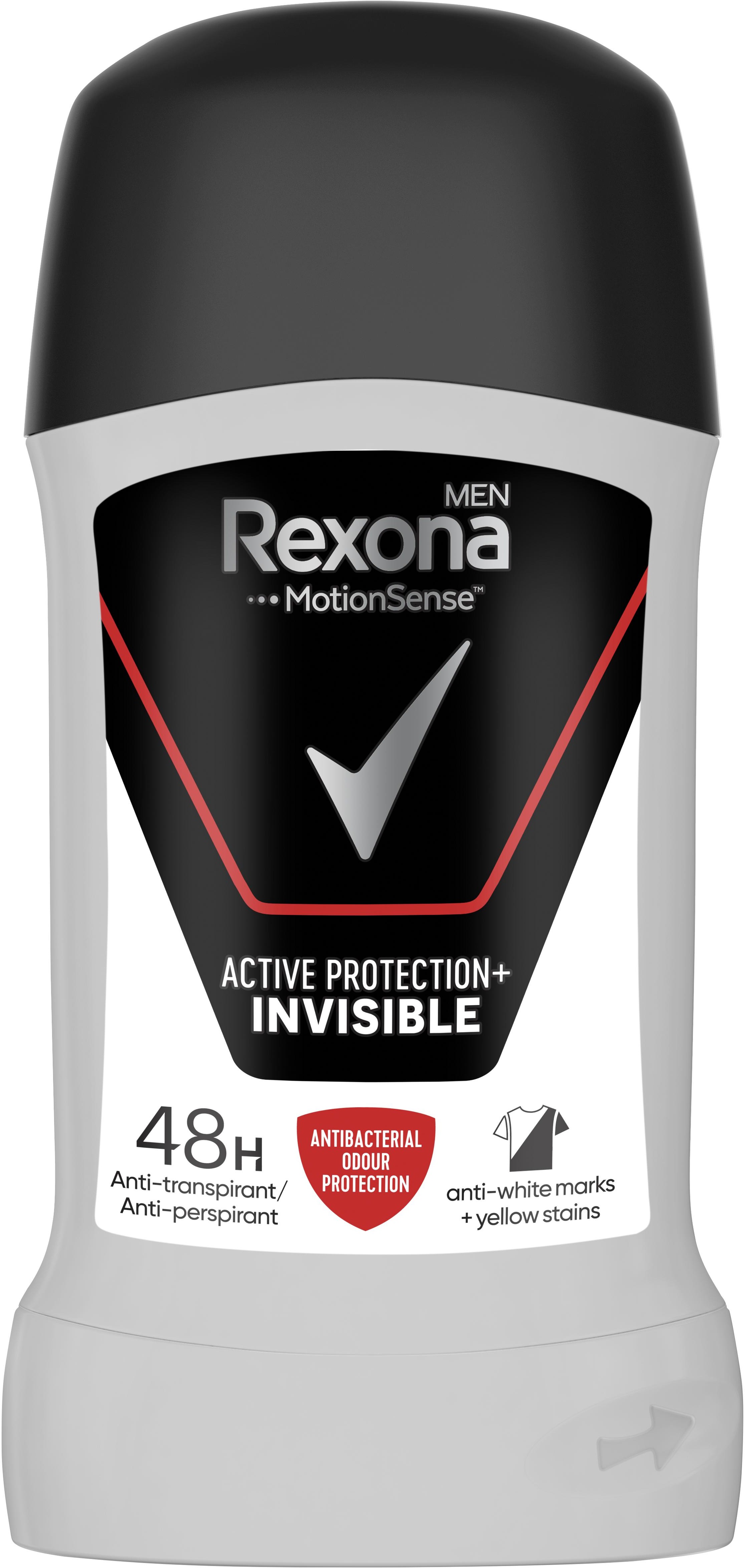 REXONA Men Active Protection + Invisible tuhý antiperspirant 50 ml